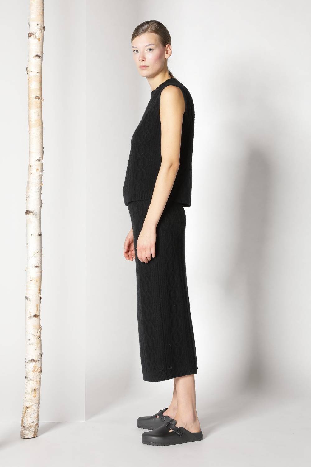 Sminfinity chilly cable maxi coat + chilly cable top + chilly cable maxi skirt 2025