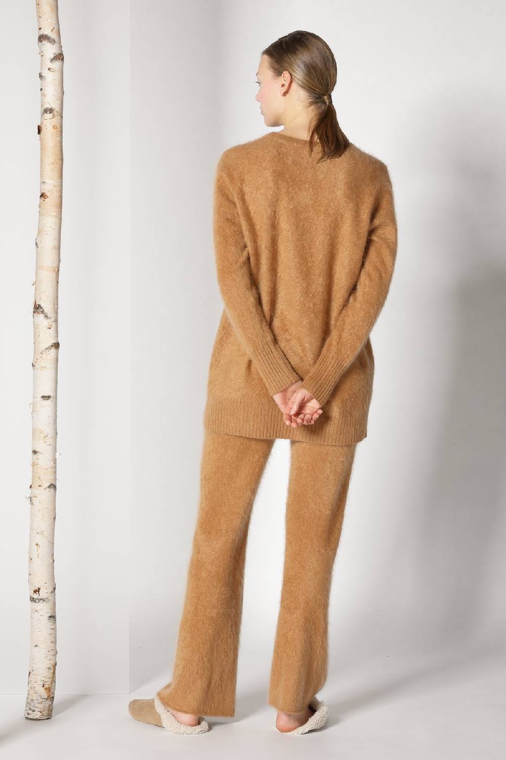 Sminfinity doubleface pea coat + furry boyfriend jumper + furry pants Schlussverkauf