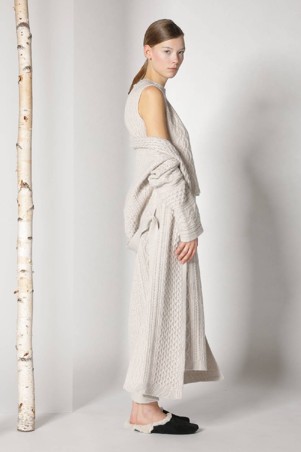 Sminfinity chilly cable maxi coat + chilly cable top + chilly cable maxi skirt Limitierter Zeitrabatt