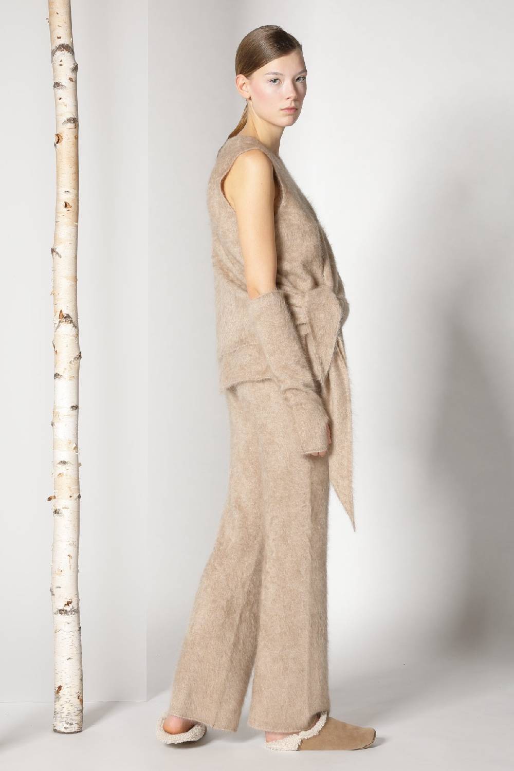Sminfinity furry triangle scarf + furry A top + furry pants Sonderangebot