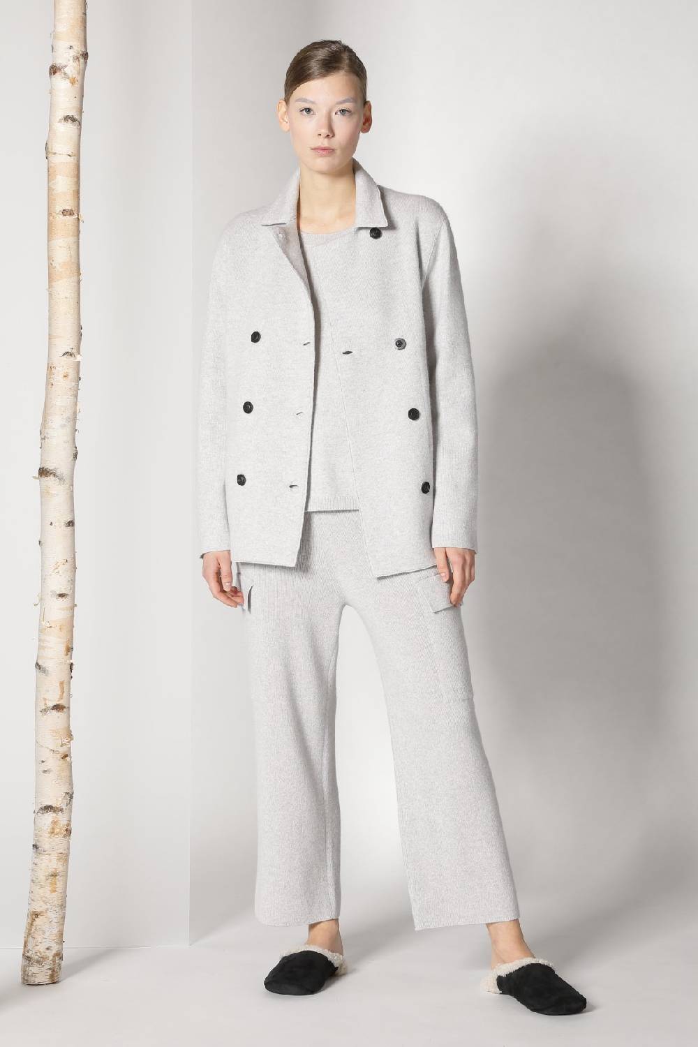 Sminfinity doubleface caban jacket + chilly jumper + chilly cargo pants Flash Sale