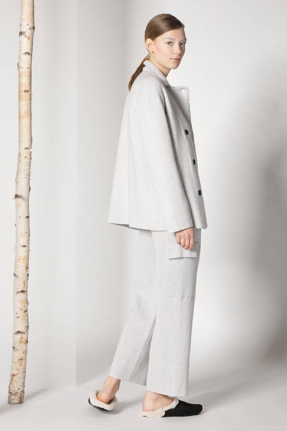 Sminfinity doubleface caban jacket + chilly jumper + chilly cargo pants Flash Sale