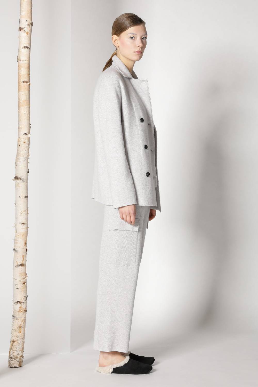 Sminfinity doubleface caban jacket + chilly jumper + chilly cargo pants Flash Sale