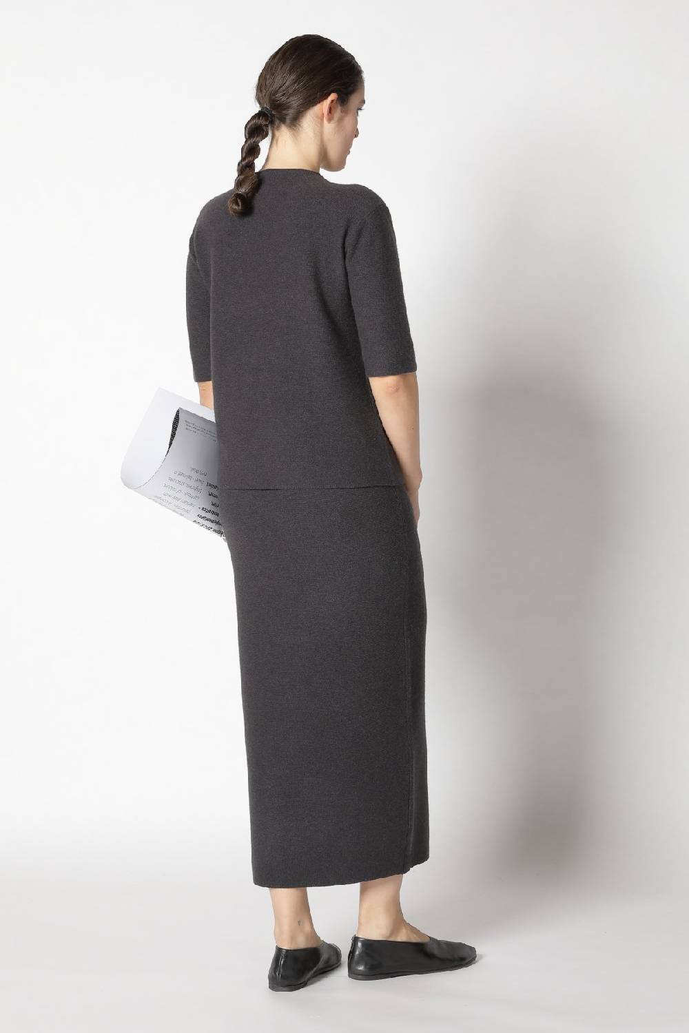 Sminfinity garter T jumper + garter maxi skirt Online Shopping