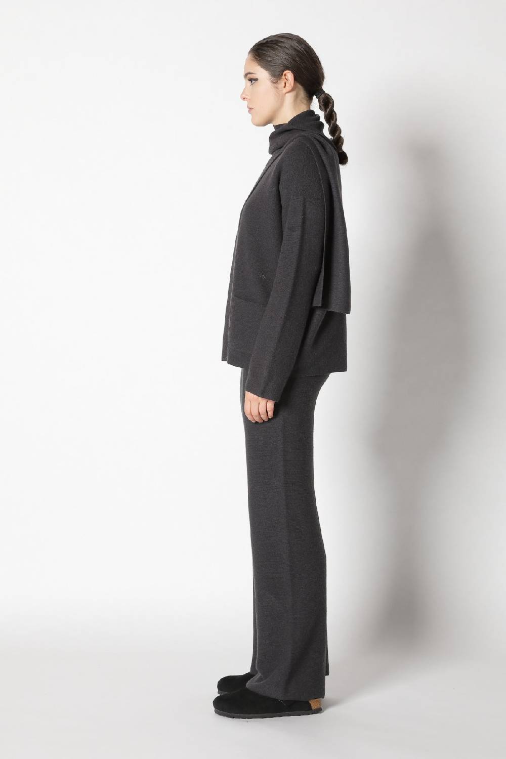 Sminfinity garter scarf jacket + garter T jumper + garter palazzo pants Exklusivangebot