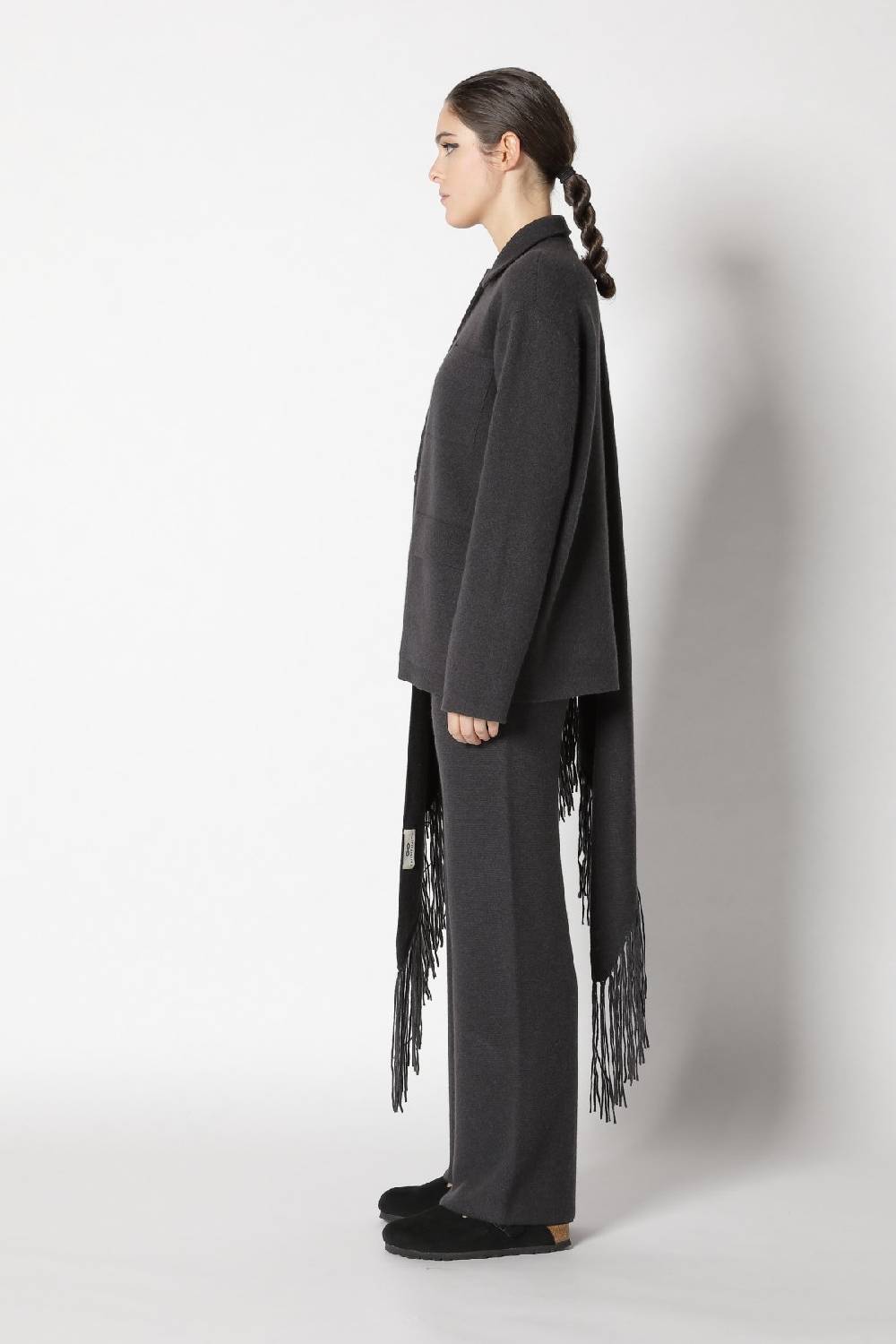 Sminfinity doubleface shirtjacket + garter palazzo pants Saisonschlussverkauf