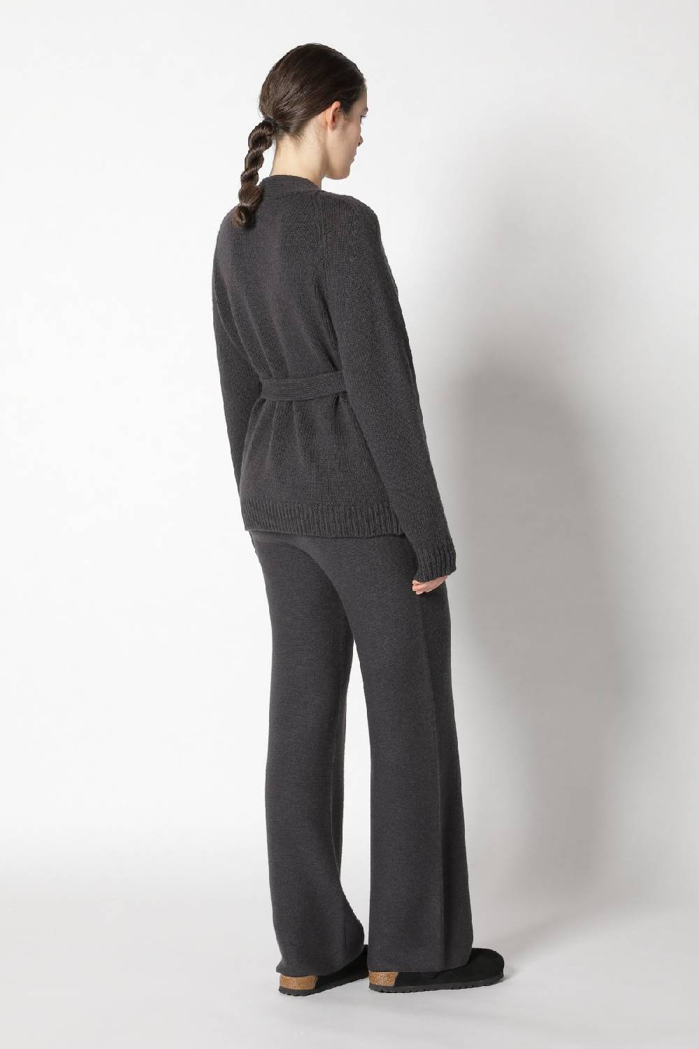 Sminfinity airy belted jacket + garter palazzo pants Cyber Monday