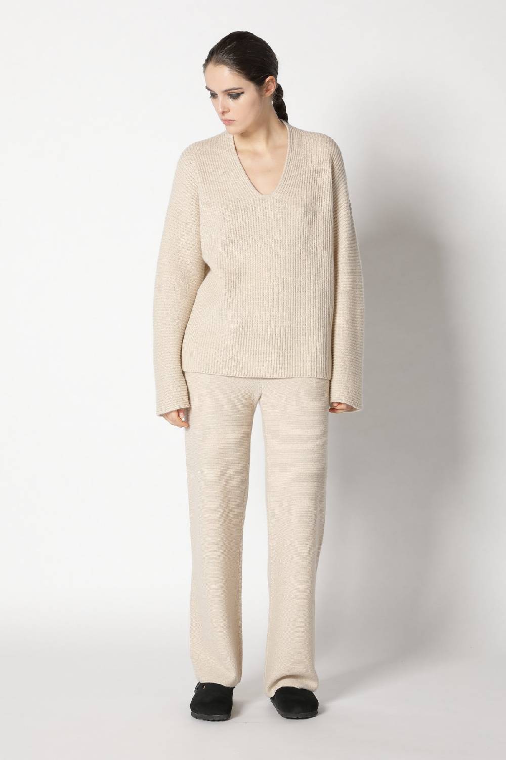 Sminfinity slouchy rib jumper + garter palazzo pants + garter triangle Heißer Verkauf