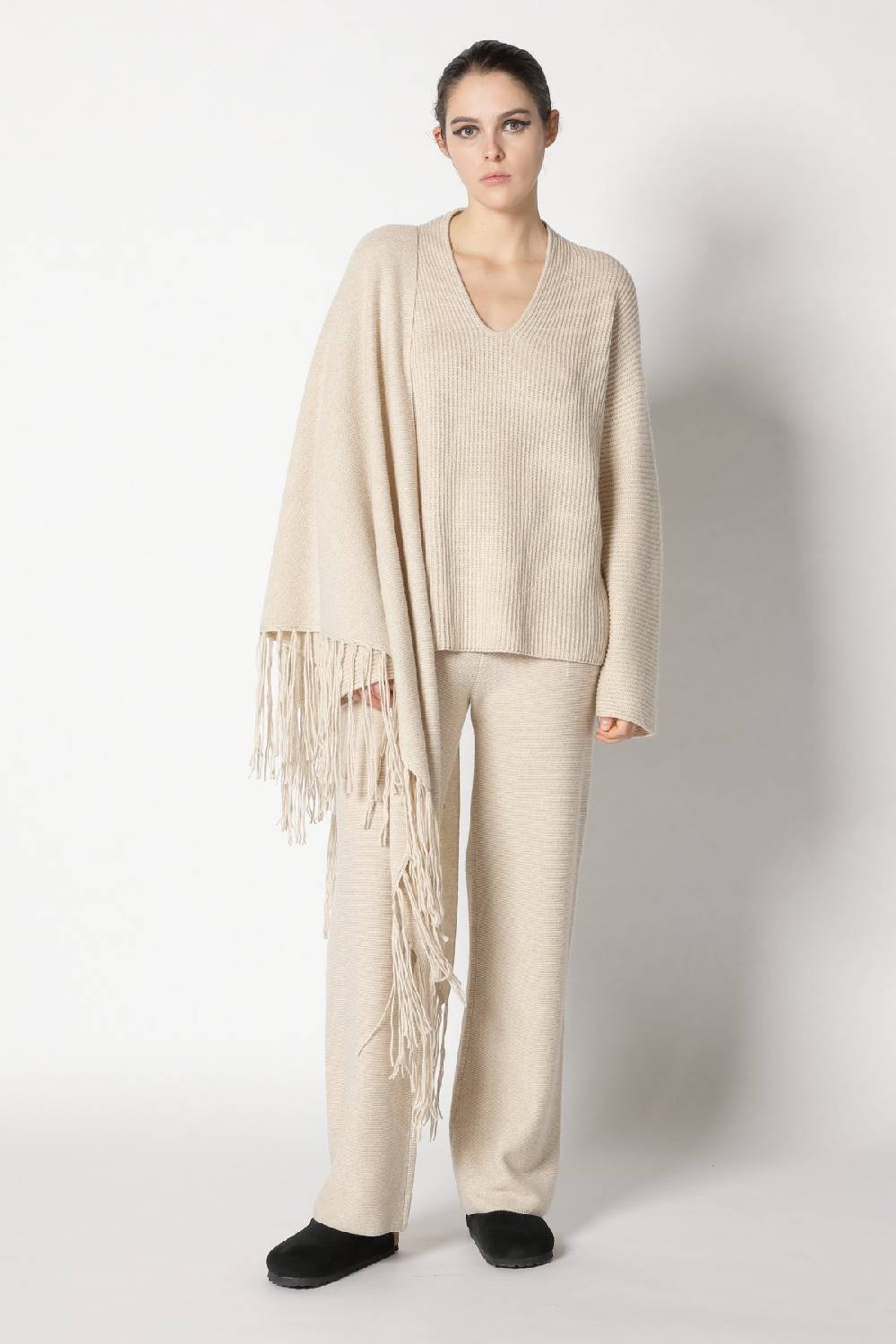 Sminfinity slouchy rib jumper + garter palazzo pants + garter triangle Heißer Verkauf