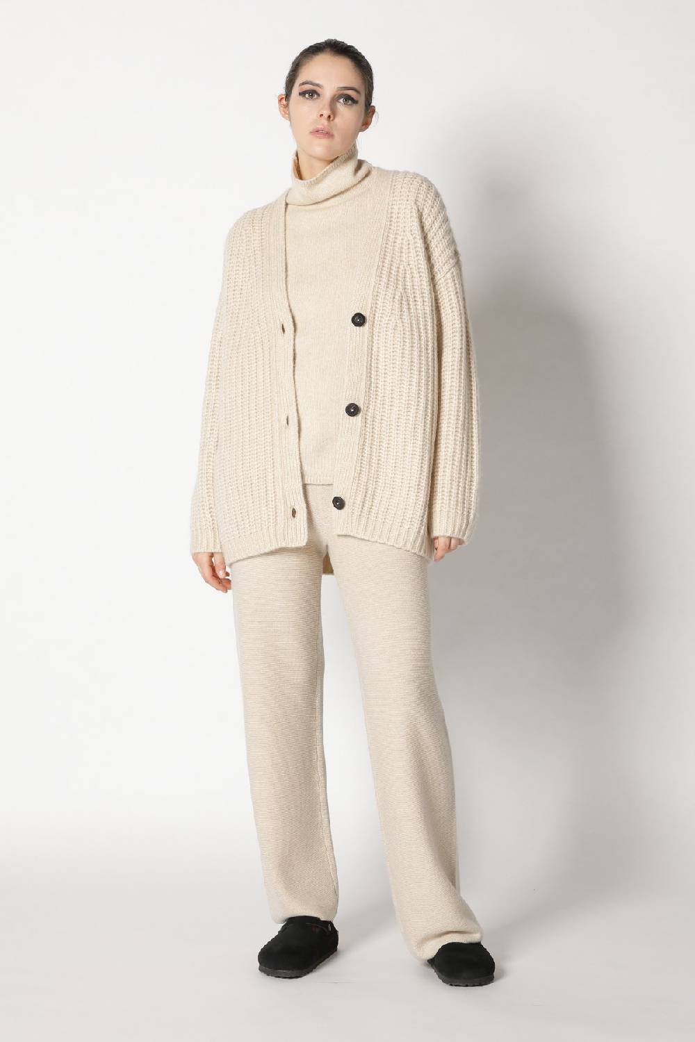 Sminfinity blurry chunky cardy + blurry turtle top + garter palazzo pants Zeitlich begrenztes Angebot