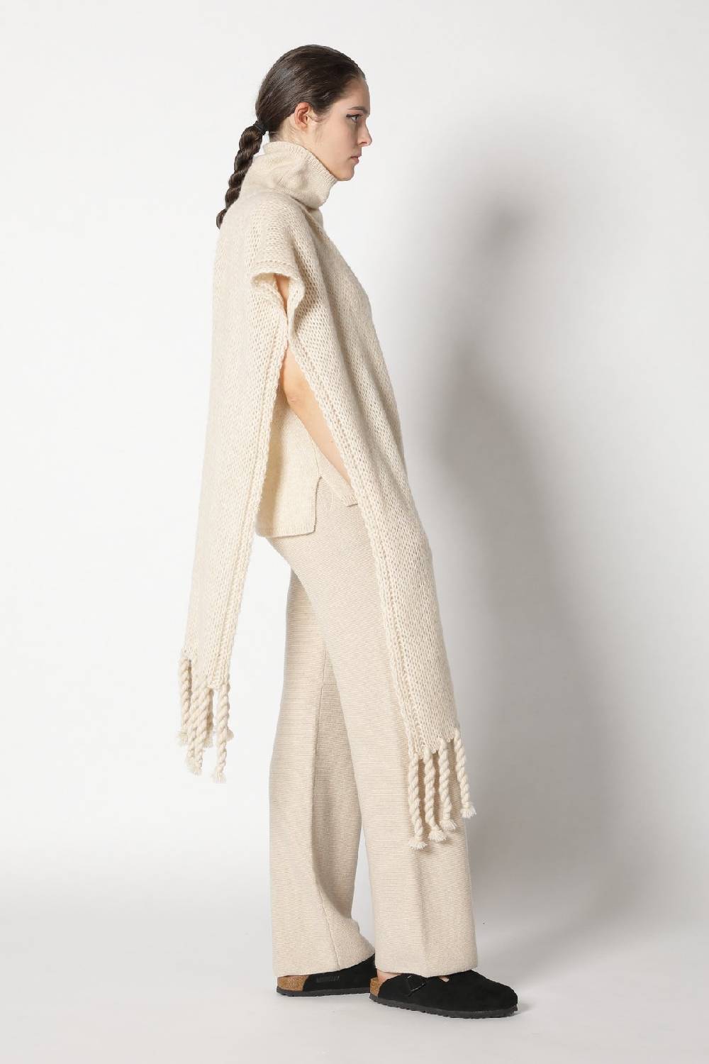 Sminfinity blurry turtle top + blurry chunky scarf + garter palazzo pants Exklusive Angebote