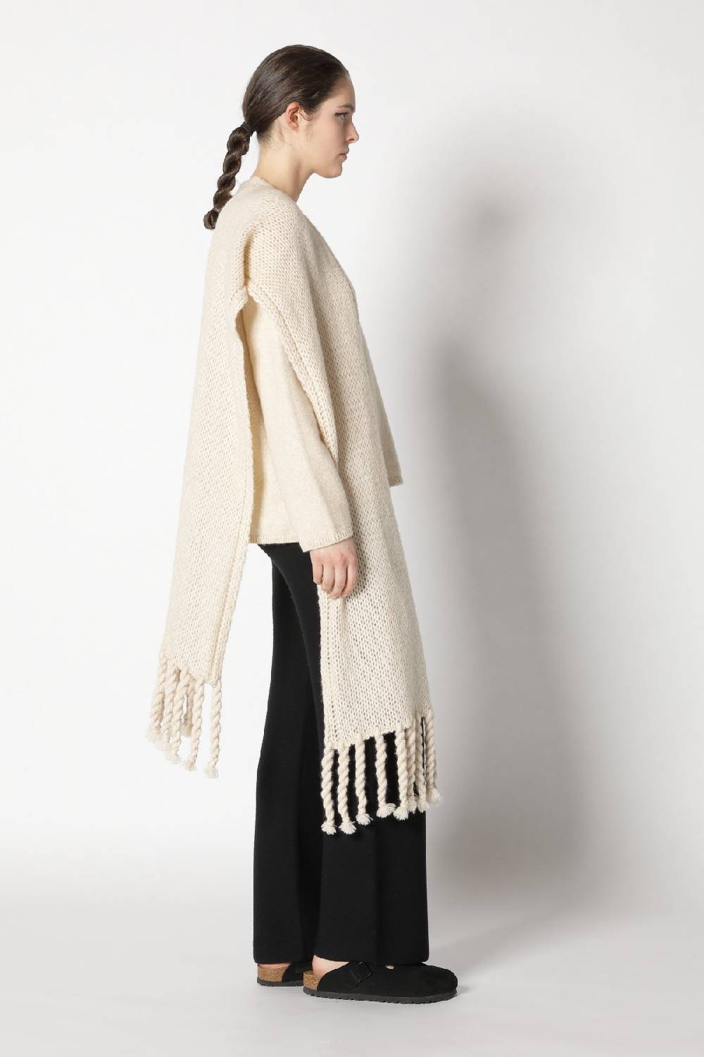 Sminfinity blurry V jumper + blurry chunky scarf + garter palazzo pants Neuheiten