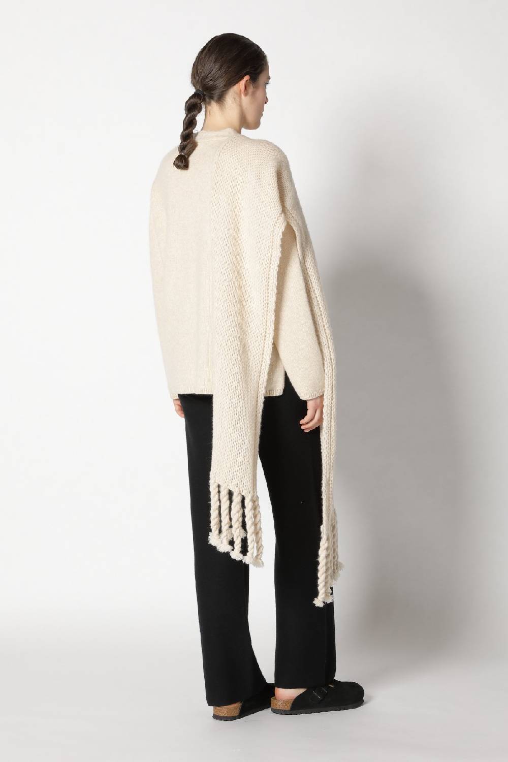 Sminfinity blurry V jumper + blurry chunky scarf + garter palazzo pants Neuheiten
