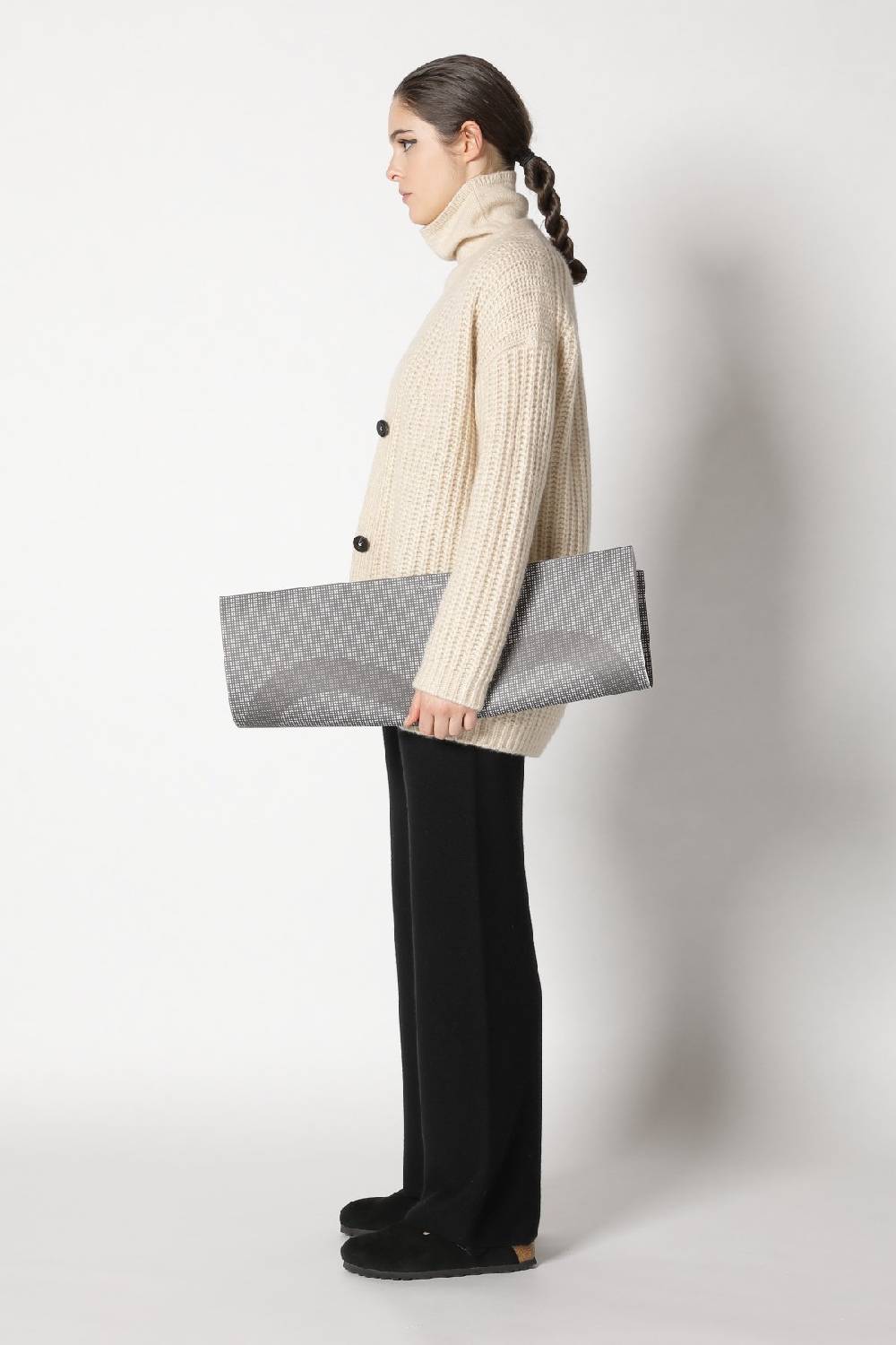 Sminfinity blurry turtle top + blurry chunky cardy + garter palazzo pants Bestseller