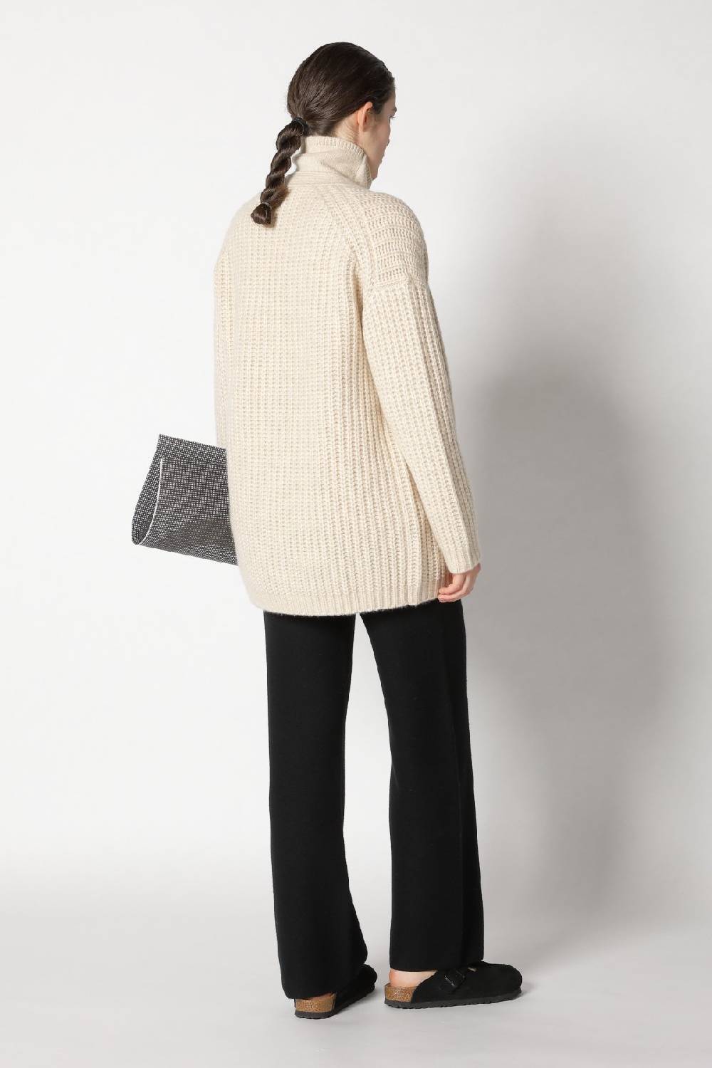 Sminfinity blurry turtle top + blurry chunky cardy + garter palazzo pants Bestseller