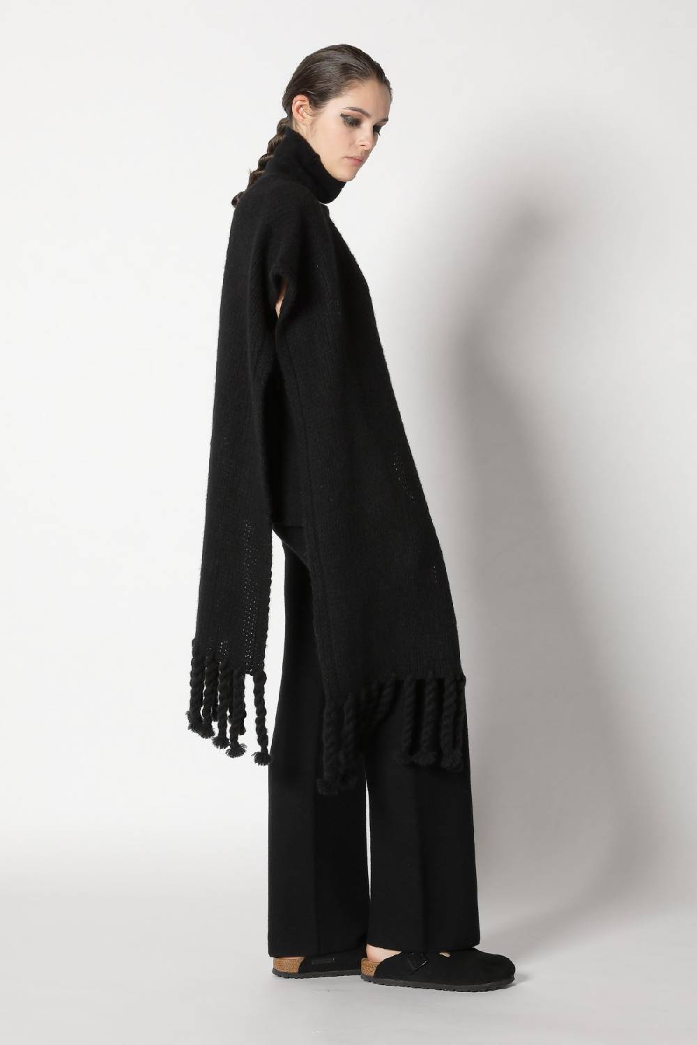 Sminfinity blurry turtle top + blurry chunky scarf + garter palazzo pants Räumungsverkauf