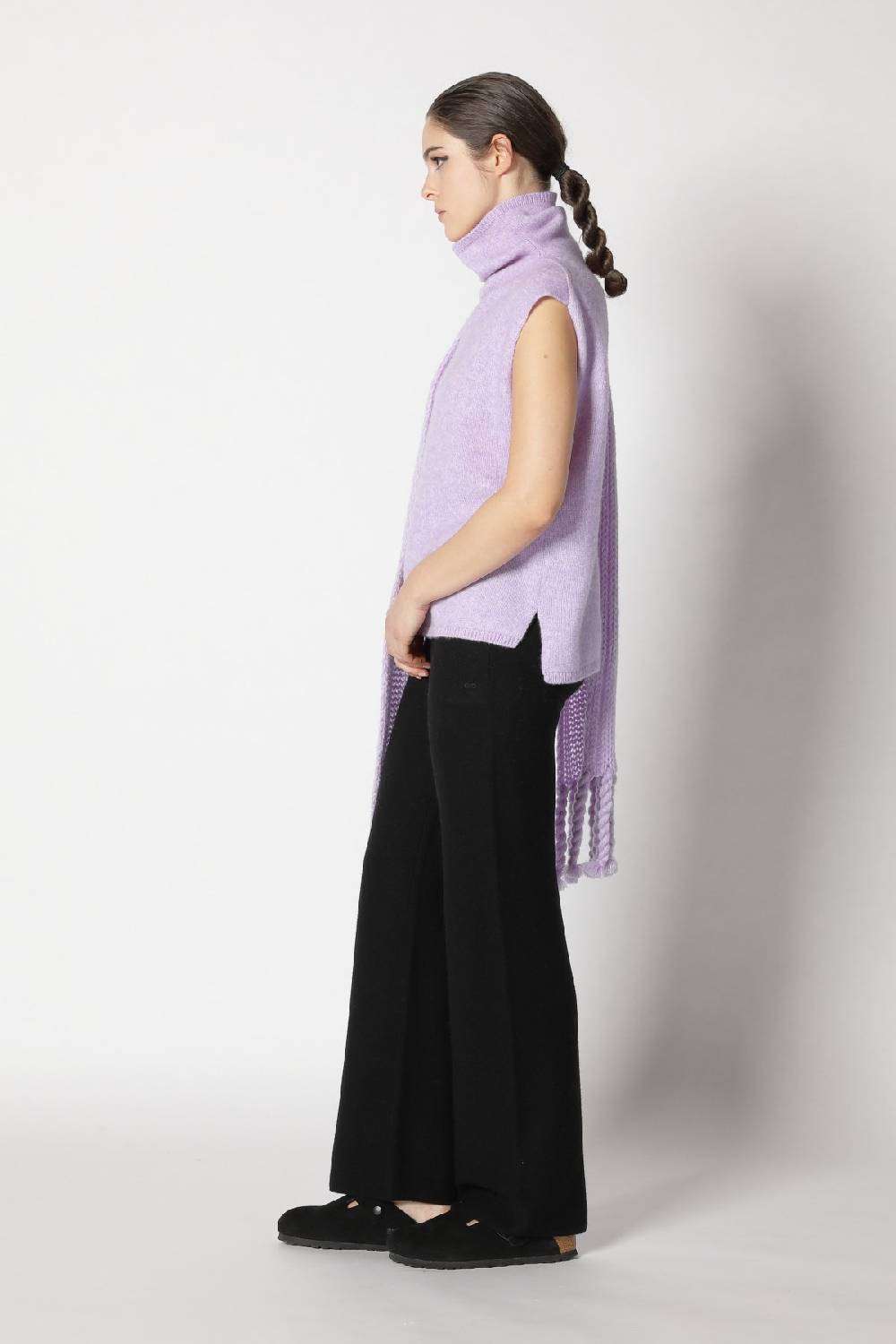 Sminfinity blurry turtle top + blurry chunky scarf + garter palazzo pants Tägliche Deals