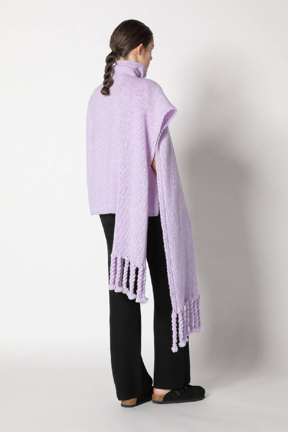 Sminfinity blurry turtle top + blurry chunky scarf + garter palazzo pants Tägliche Deals