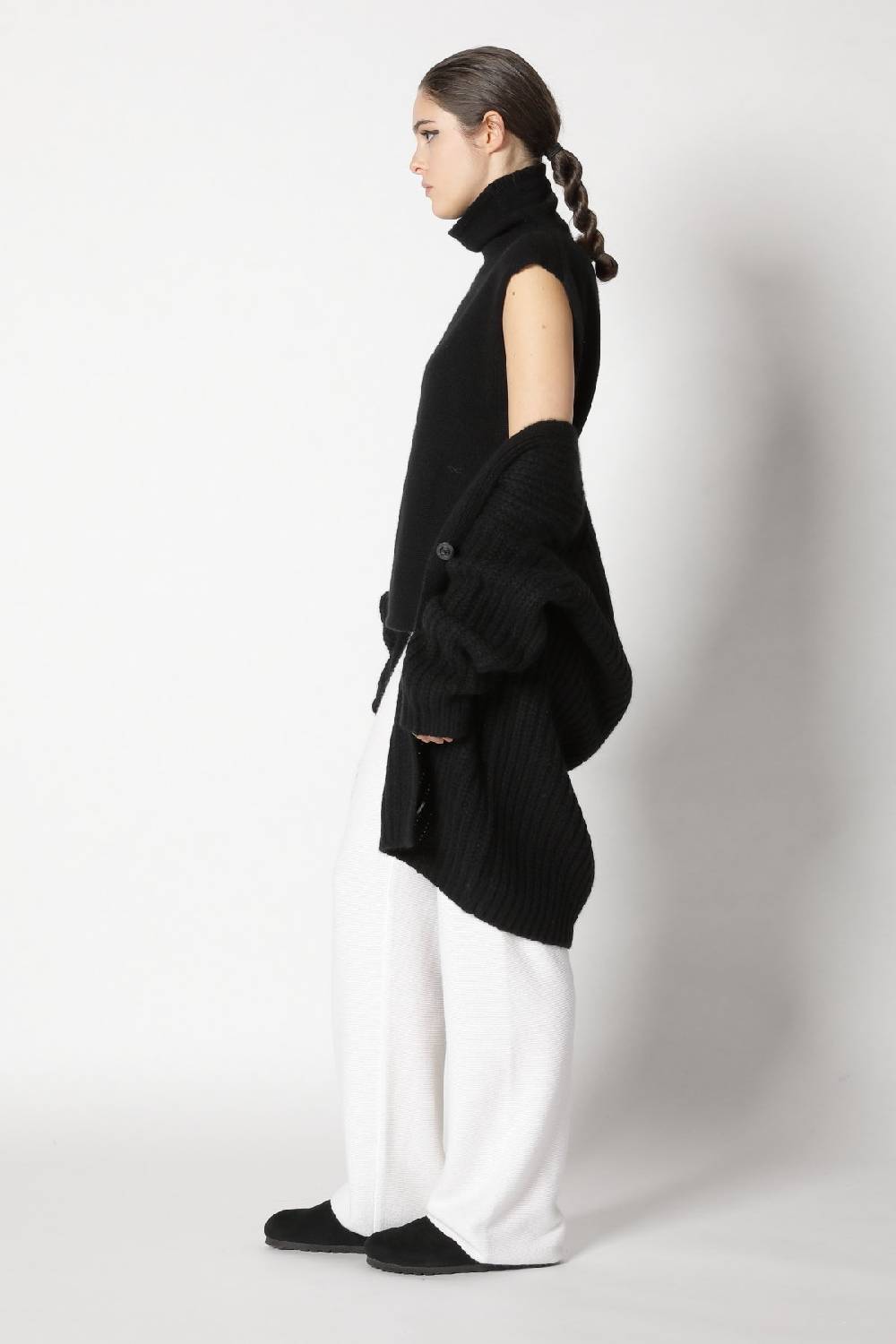 Sminfinity blurry turtle top + blurry chunky cardy + garter palazzo pants Super Sparpreis