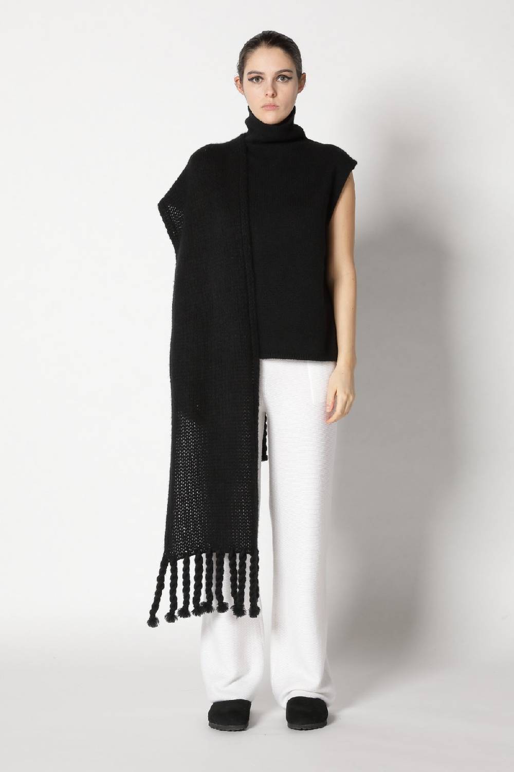 Sminfinity blurry turtle top + blurry chunky cardy + garter palazzo pants Super Sparpreis
