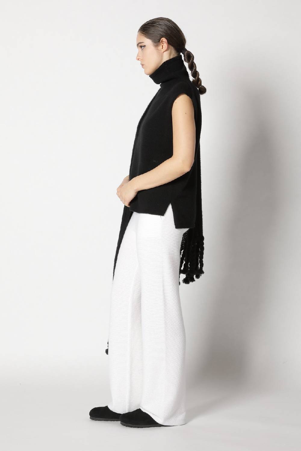 Sminfinity blurry turtle top + blurry chunky cardy + garter palazzo pants Super Sparpreis