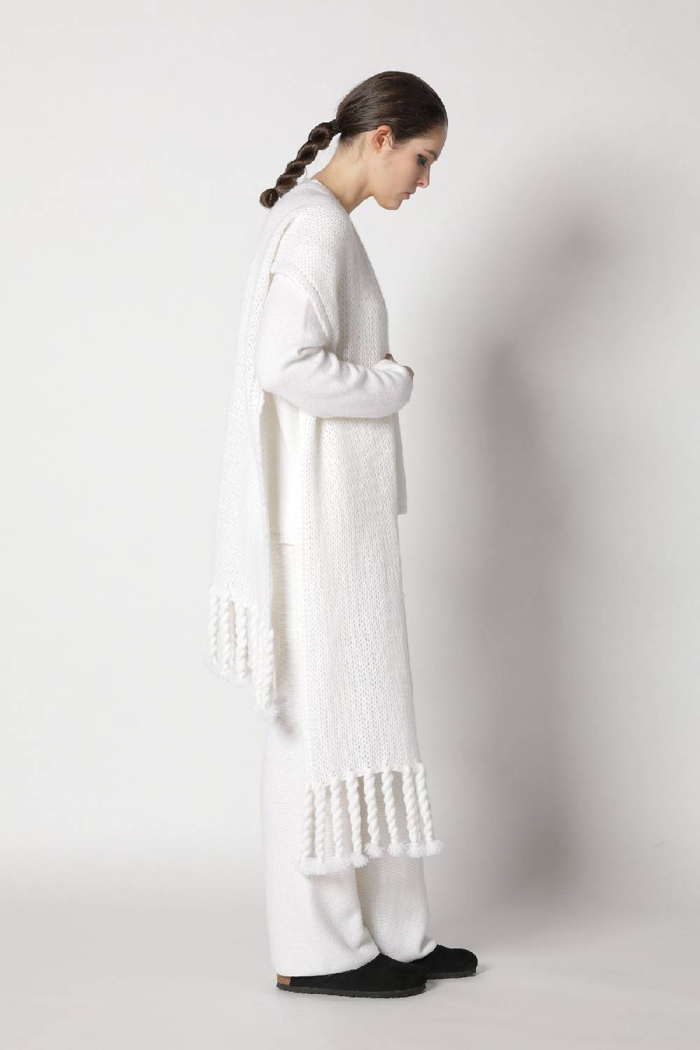 Sminfinity blurry V jumper + blurry chunky scarf + garter palazzo pants Wochenangebot