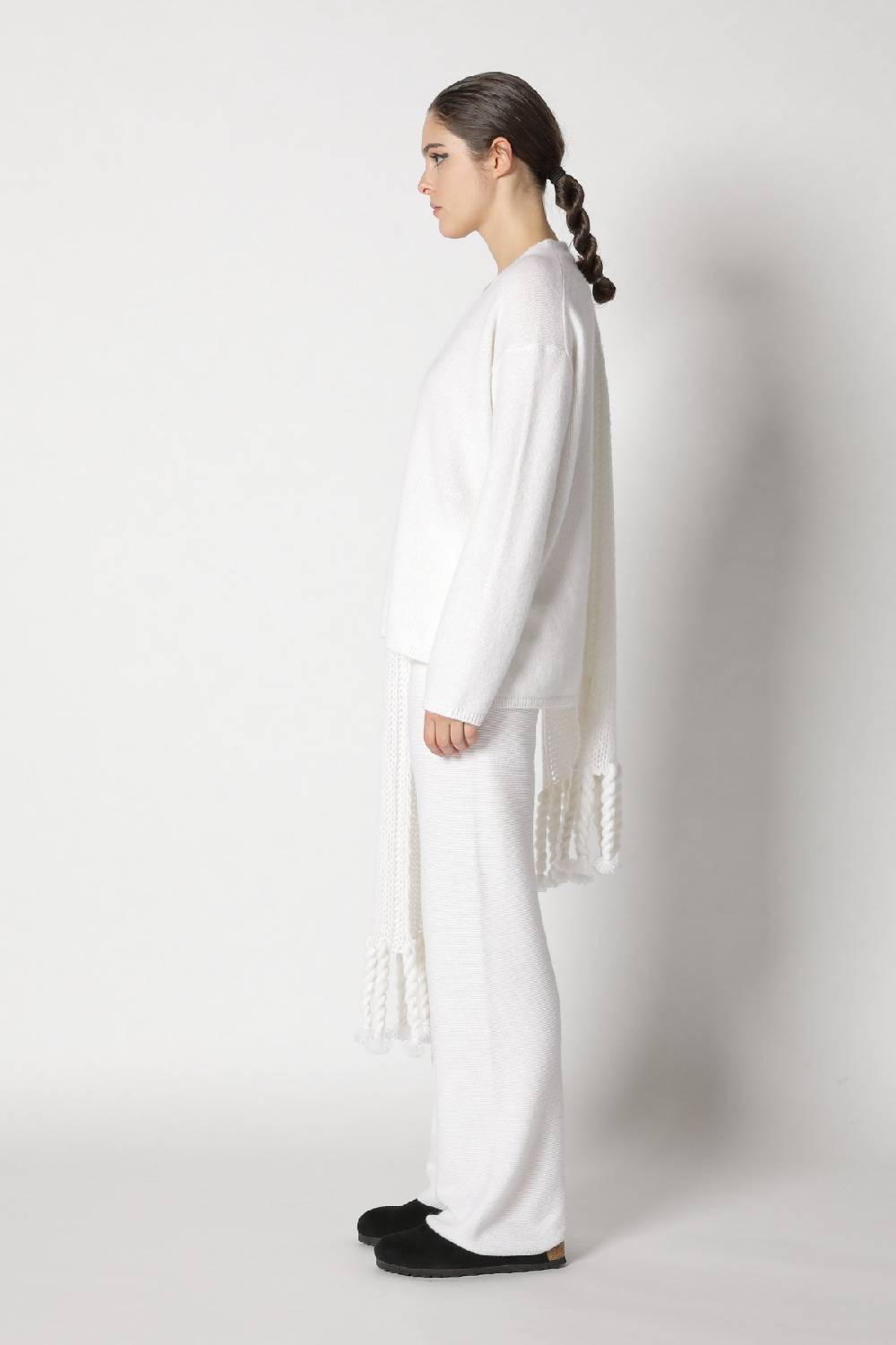 Sminfinity blurry V jumper + blurry chunky scarf + garter palazzo pants Wochenangebot