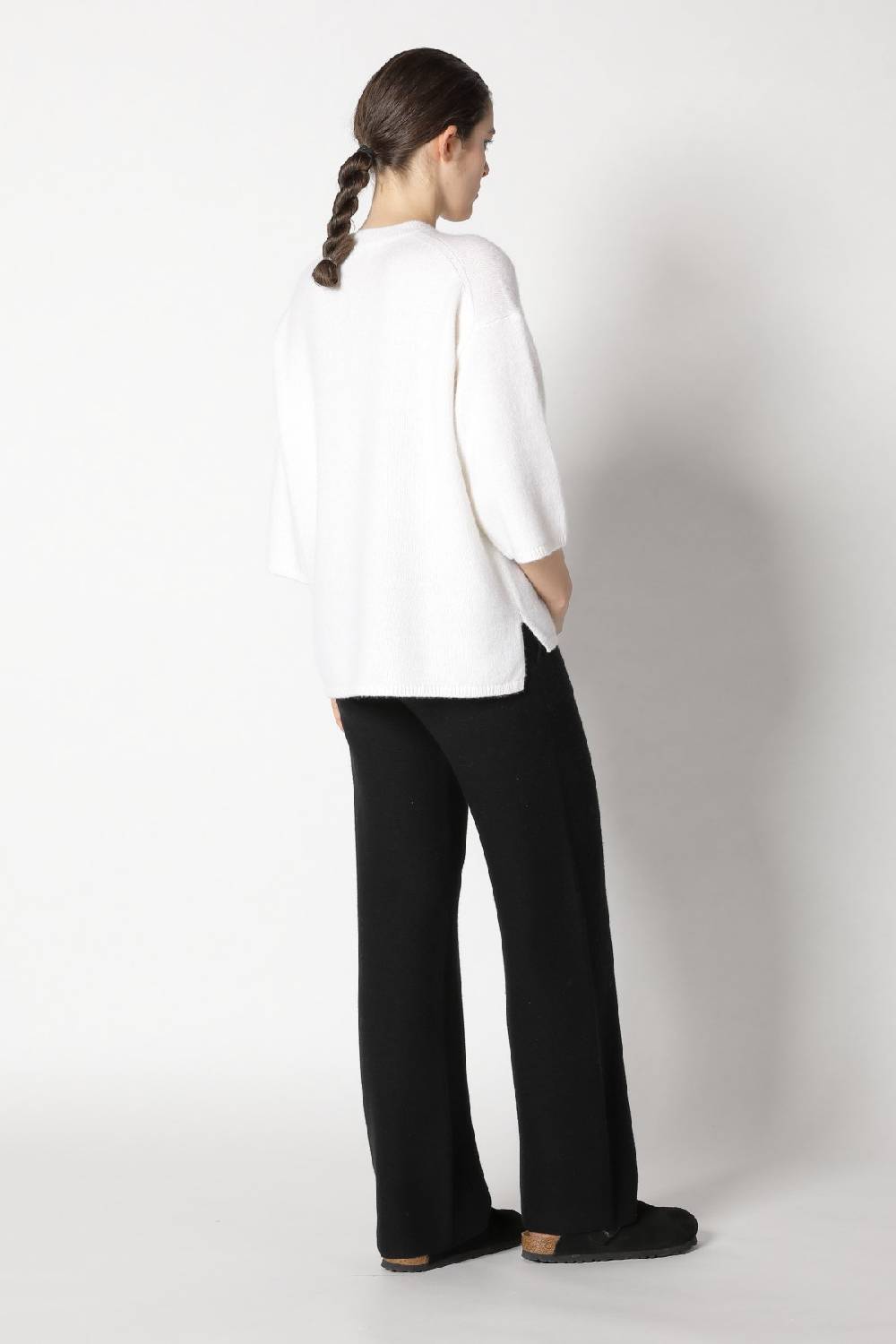 Sminfinity blurry crew jumper + blurry chunky scarf + garter palazzo pants Kostenlose Rückgabe