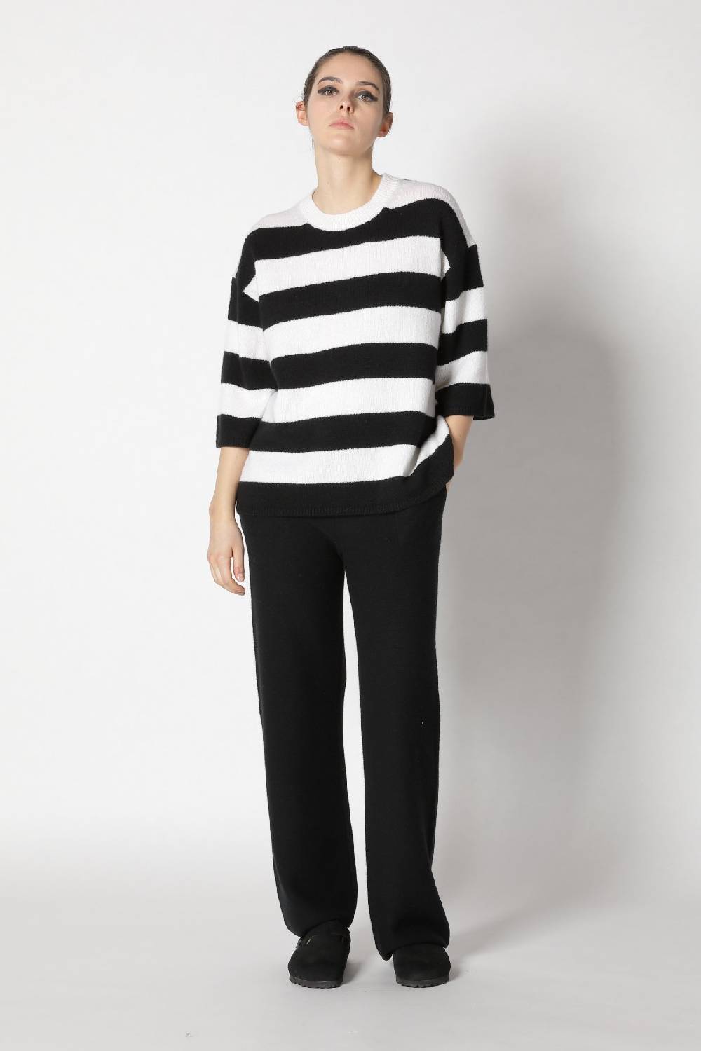 Sminfinity blurry stripe jumper + garter palazzo pants JETZT KAUFEN