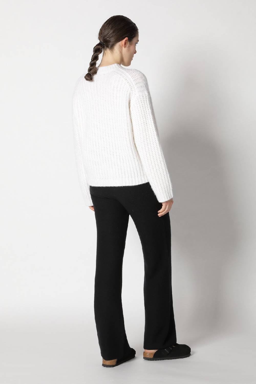 Sminfinity blurry chunky crewneck + garter palazzo pants Neueste Stile