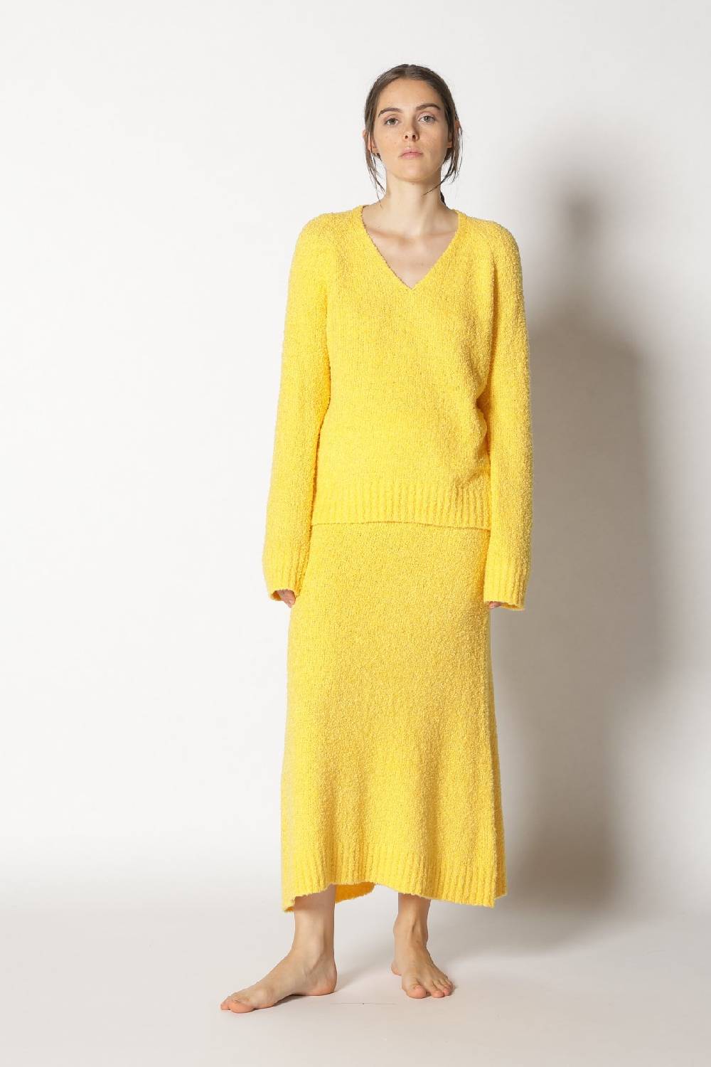 Sminfinity bouclé V neck + bouclé A skirt Riesige Rabatte