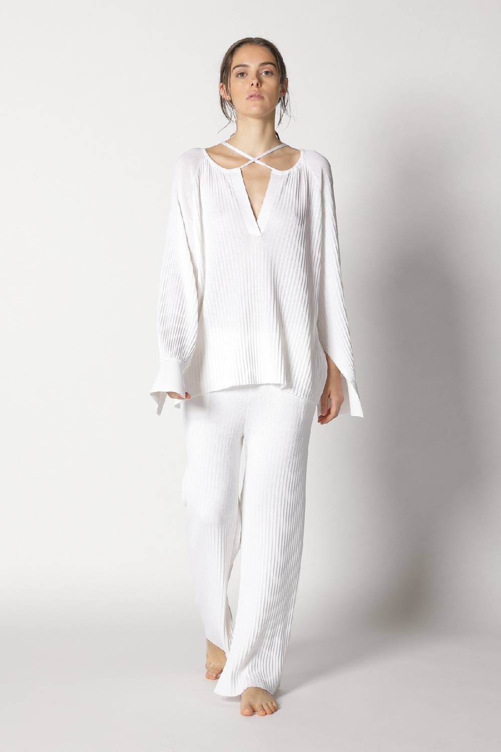 Sminfinity plissé drape tunic + milano culotte Fabrikladen