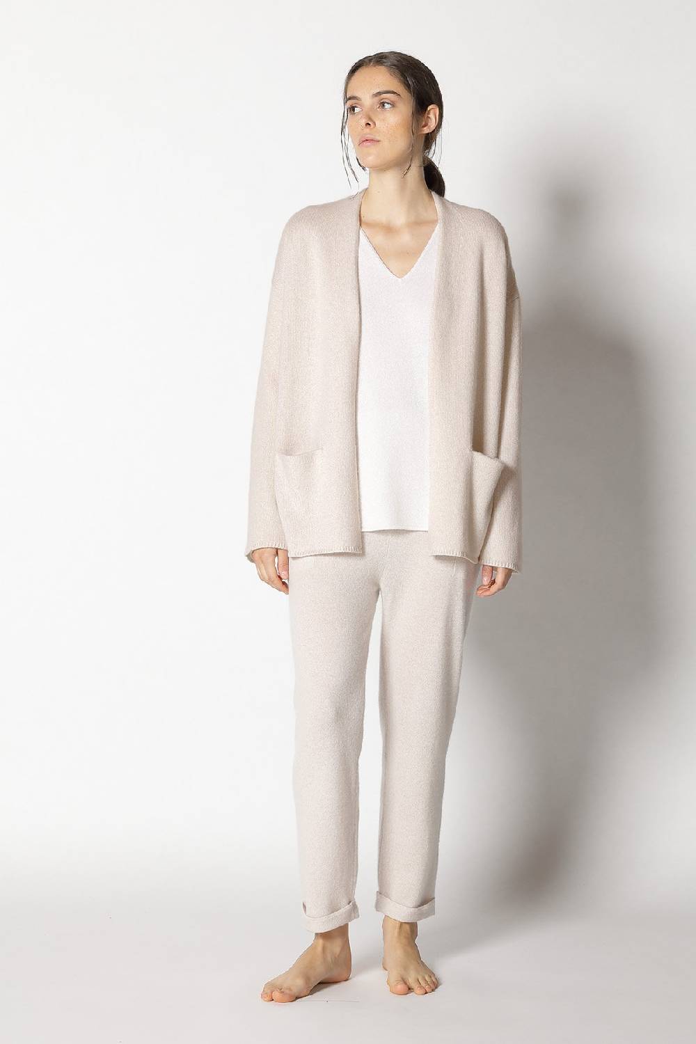 Sminfinity pure 2-ply jacket + pure V neck + pure boat pants Outlet