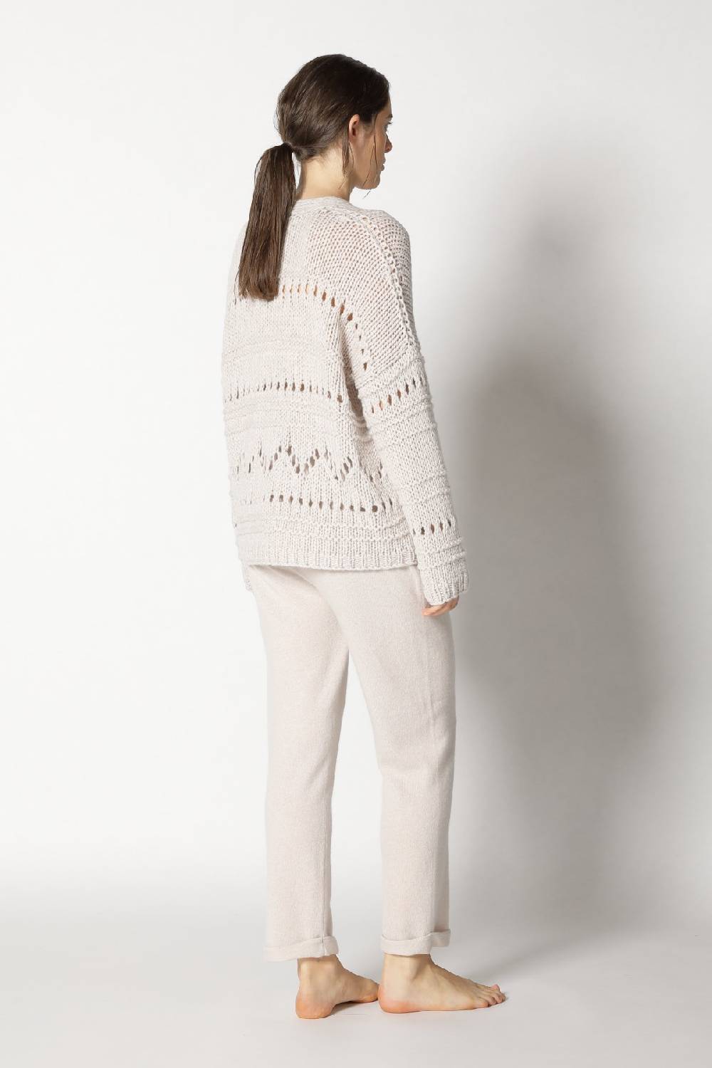 Sminfinity airy ajour V neck + pure boat pants Blitzverkäufe