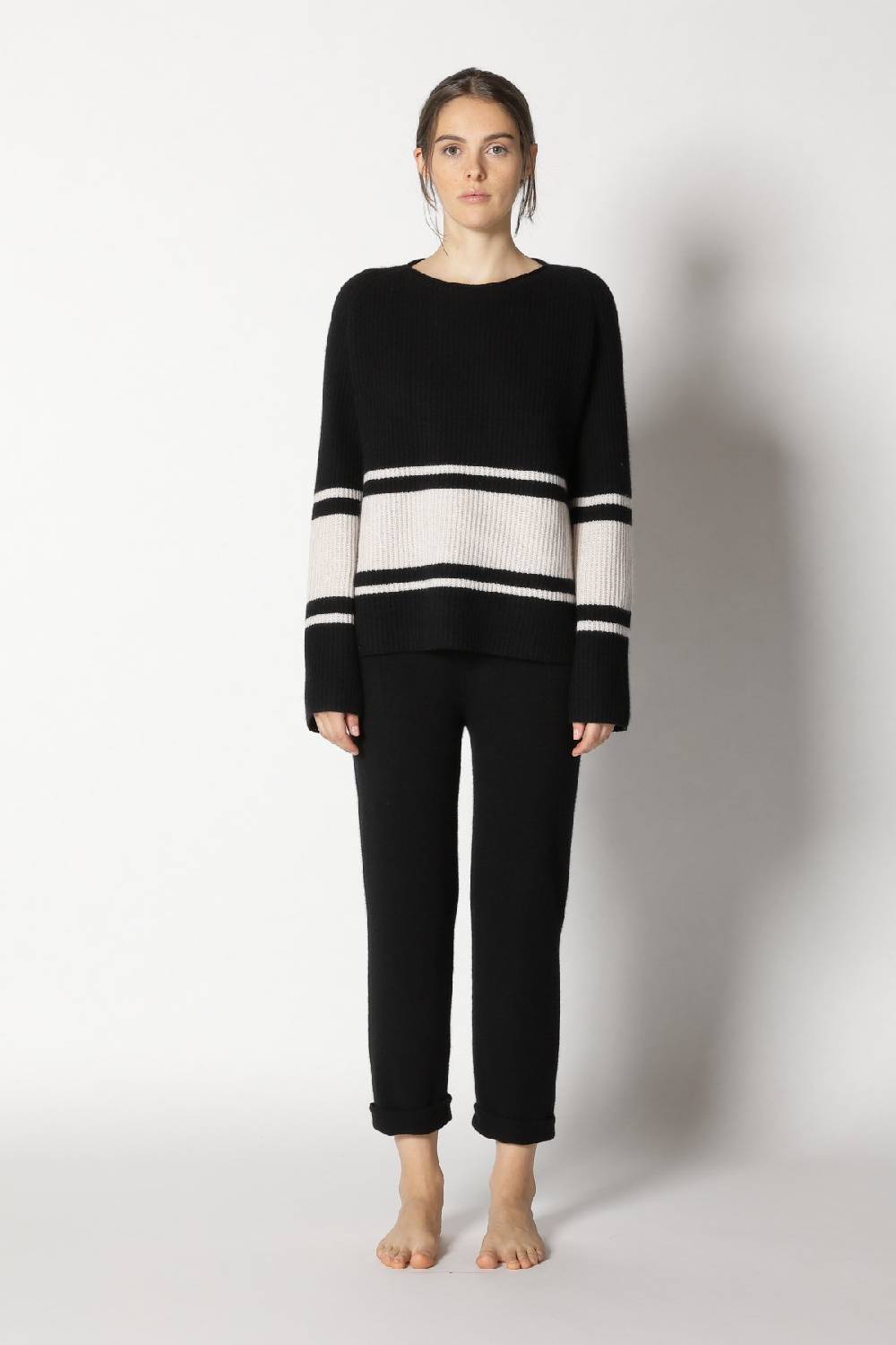 Sminfinity pure triped rib jumper + pure boat pants Fabrik Onlineshop