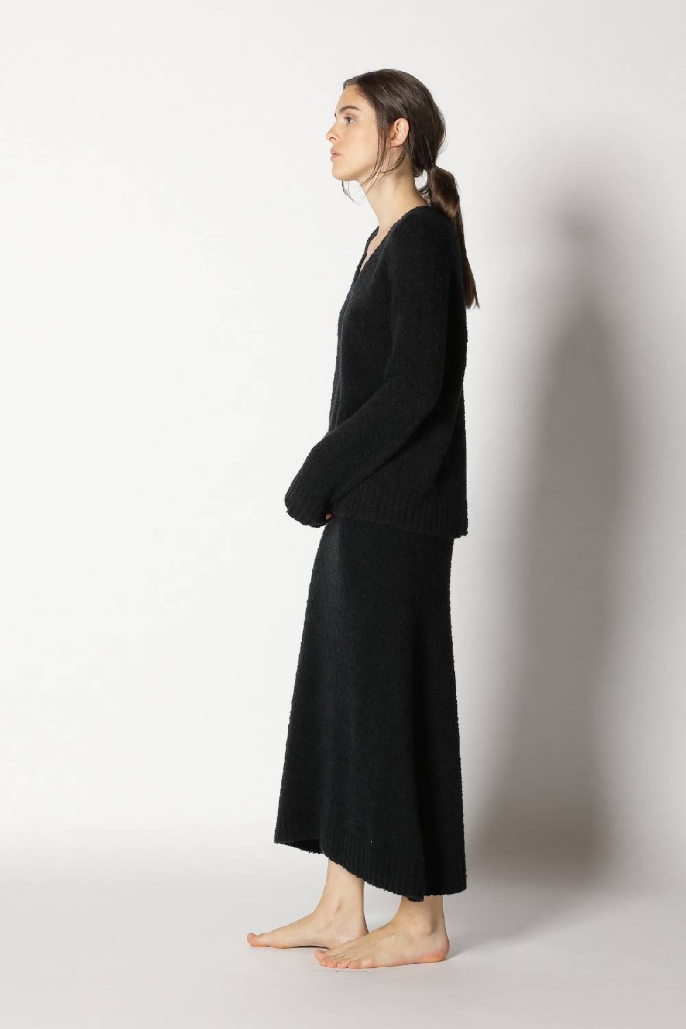 Sminfinity bouclé V neck + bouclé A skirt Begrenztes Angebot