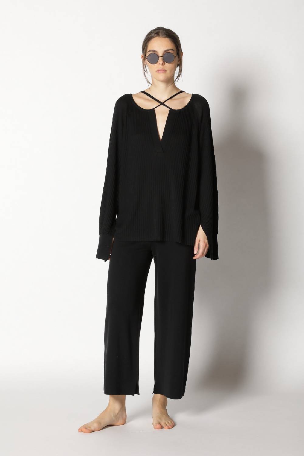 Sminfinity plissé drape tunic + milano culotte Exklusivangebot