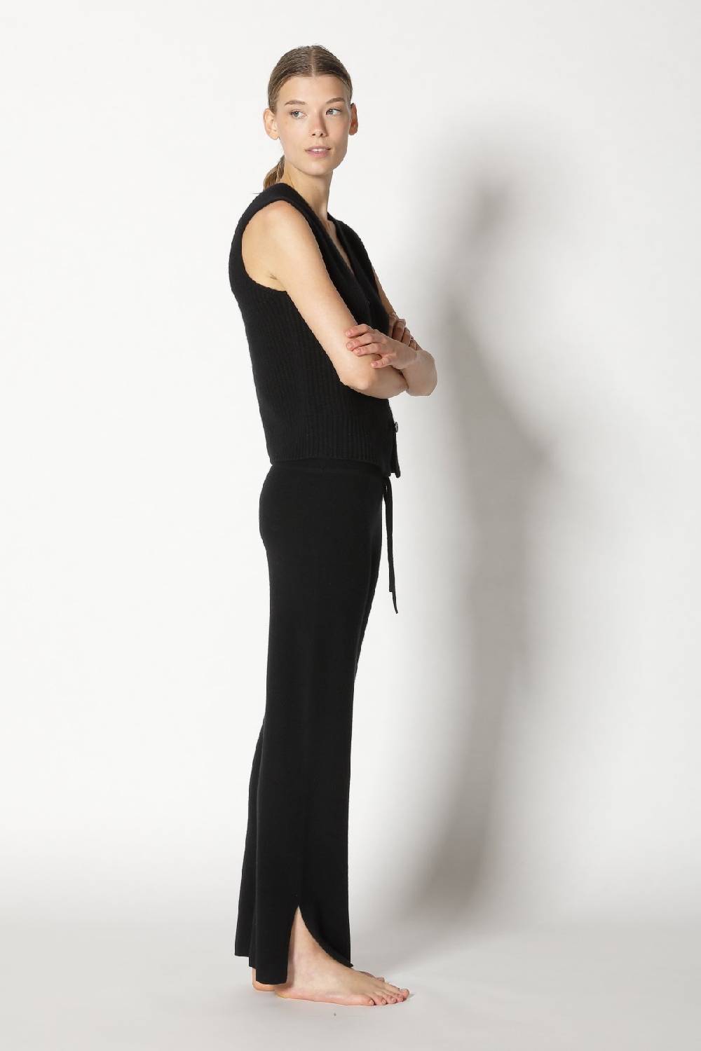 Sminfinity pure icon rib vest + pure slitted pants Online Outlet