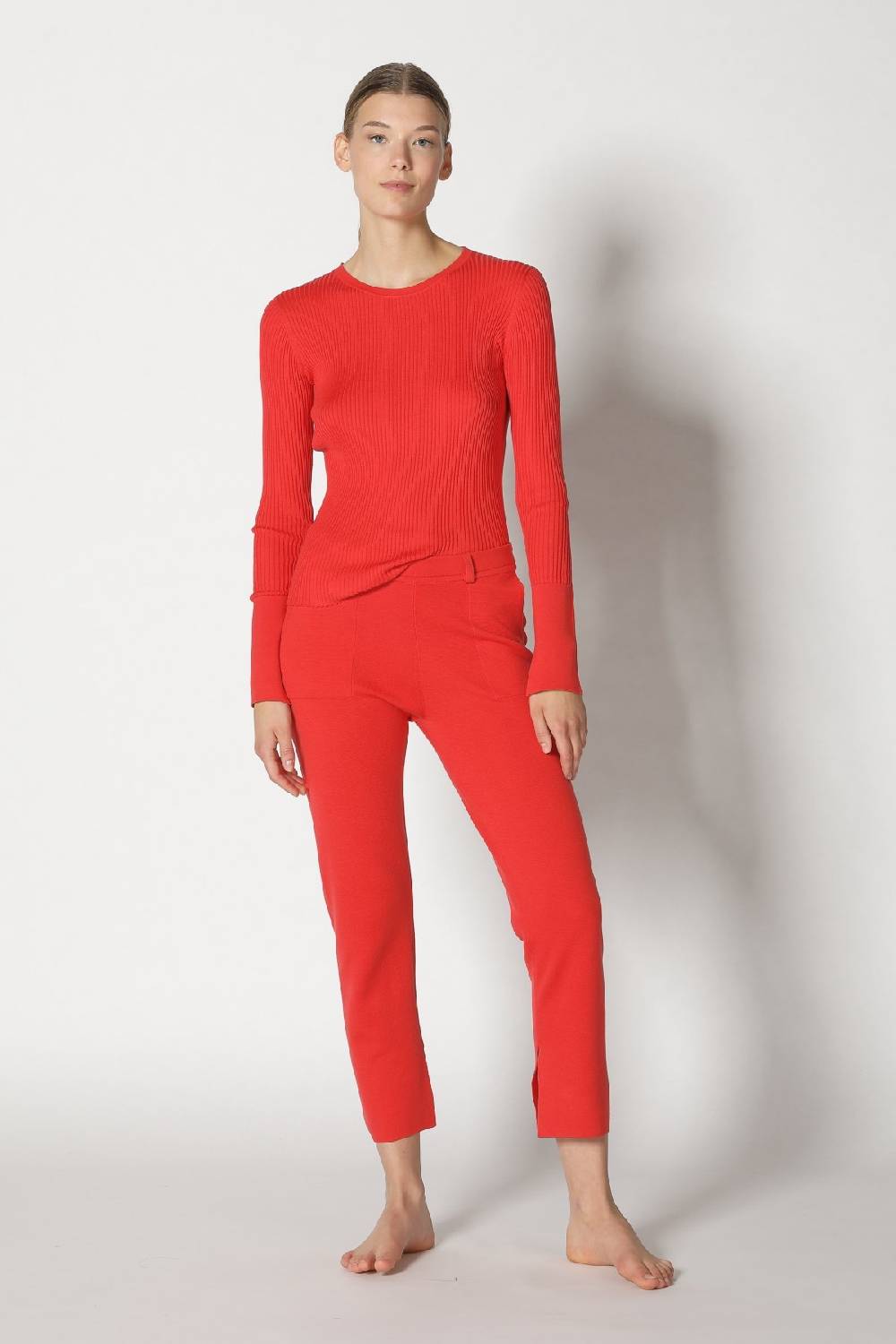 Sminfinity silky rib crew jumper Sonderangebote
