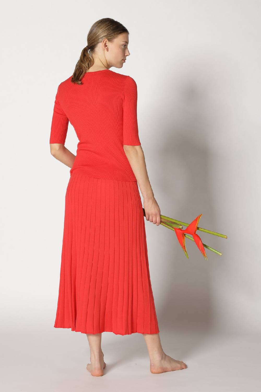 Sminfinity silky rib crew T + silky sun rib skirt Riesige Ersparnisse