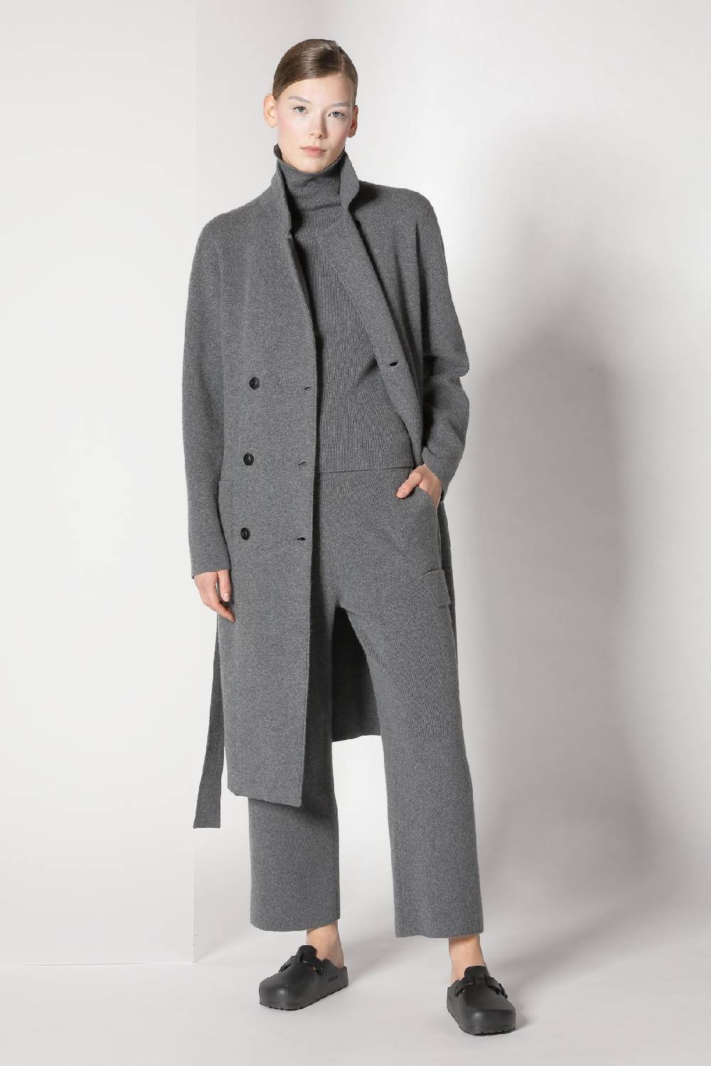 Sminfinity doubleface pea coat + chilly fitted turtleneck + chilly cargo pants Auslauf