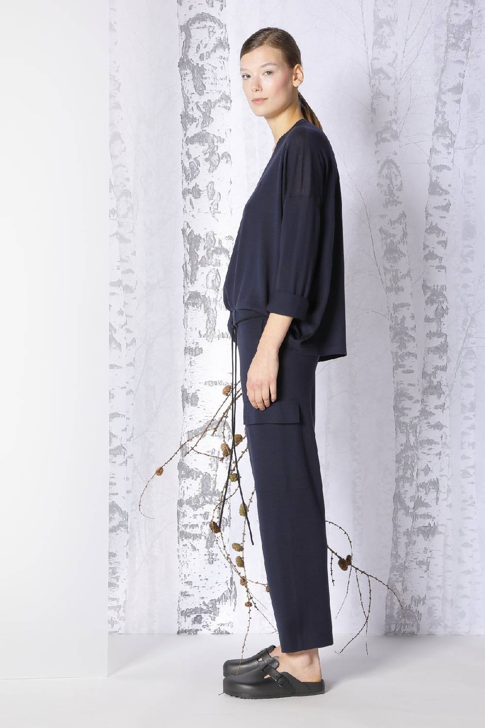 Sminfinity extrafine oversized V + milano cropped cargo pants Fabrikverkauf