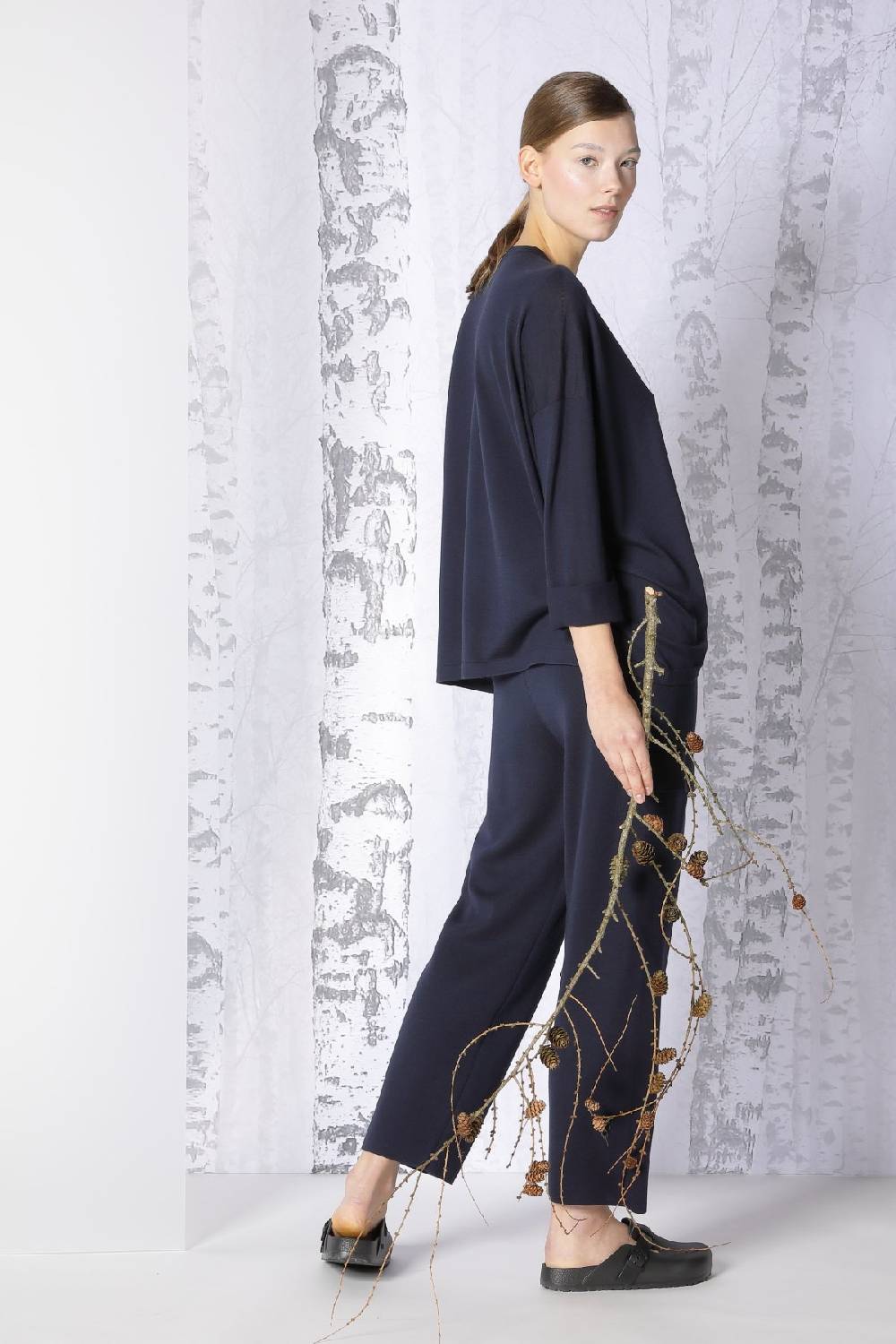Sminfinity extrafine oversized V + milano cropped cargo pants Fabrikverkauf