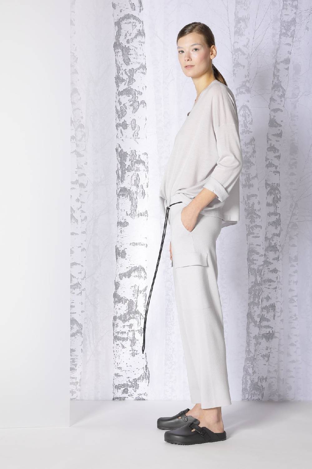 Sminfinity extrafine oversized V + milano cropped cargo pants Fabrikpreis