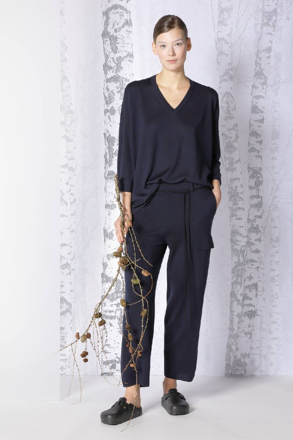 Sminfinity extrafine oversized V + milano cropped cargo pants Fabrikpreis