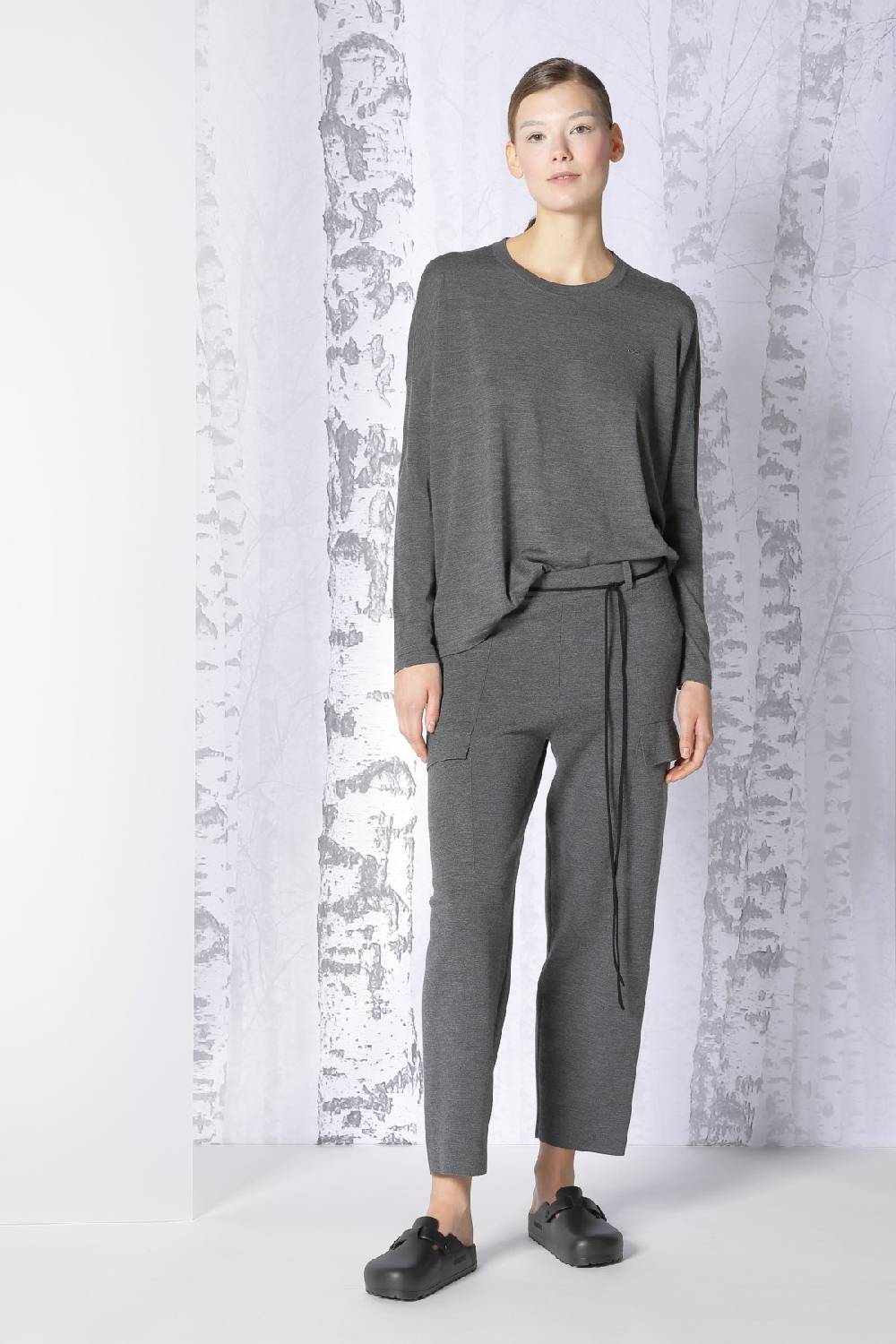 Sminfinity extrafine oversized crew + milano palazzo pants Günstig kaufen