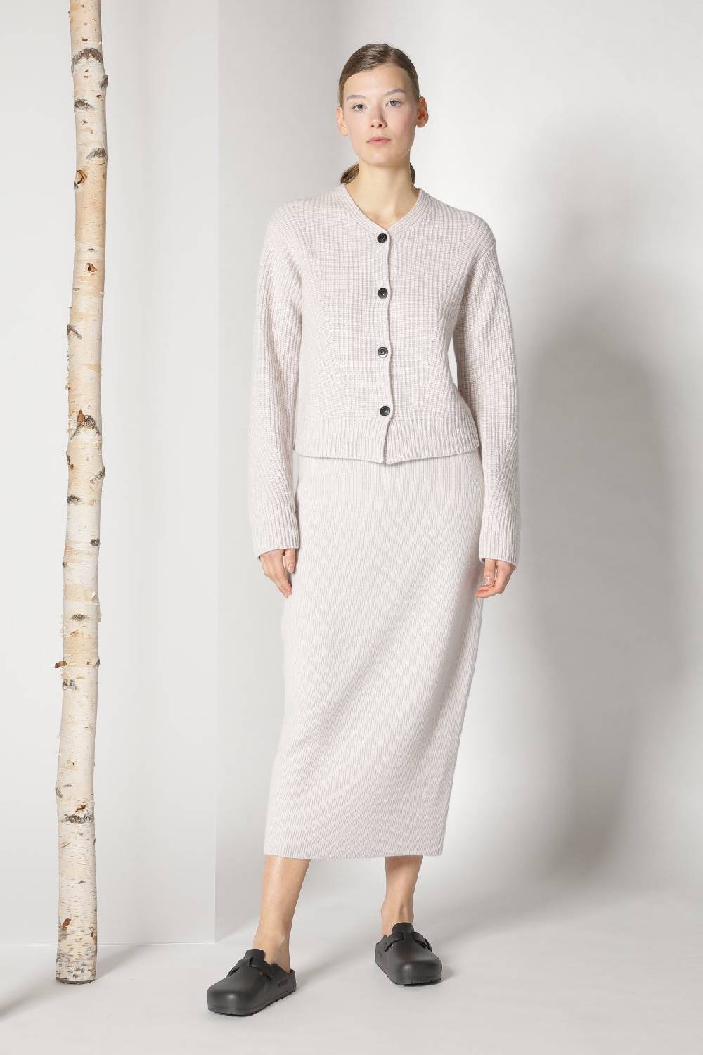 Sminfinity pure icon rib jacket + pure all needle tulip skirt Zeitlich begrenztes Angebot
