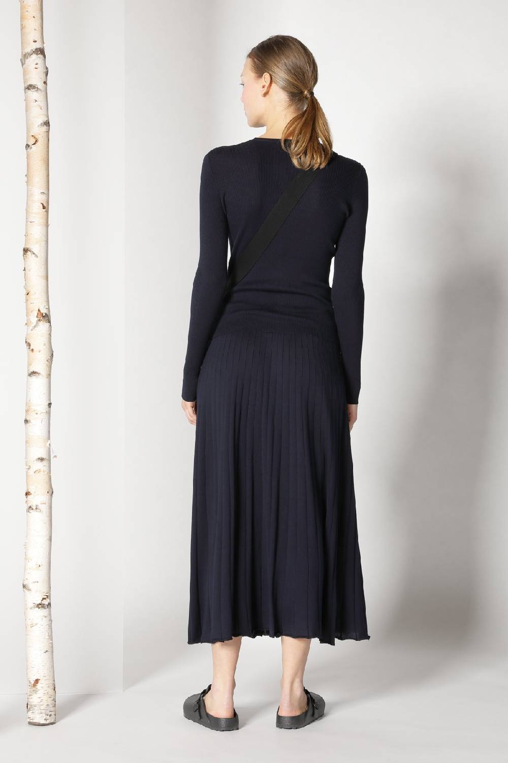 Sminfinity silky rib crew cardi + silky rib skirt Exklusive Angebote