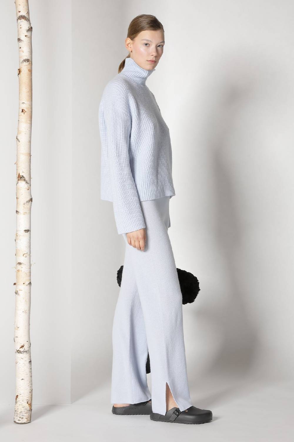 Sminfinity pure icon rib turtle + pure slitted pants Große Rabatte