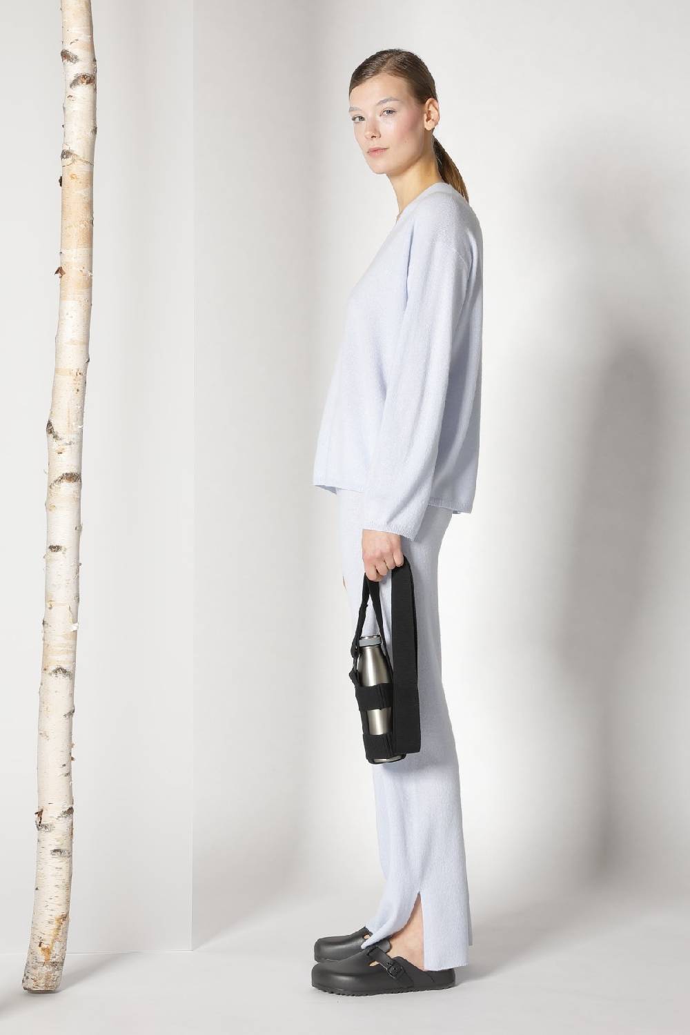 Sminfinity pure V jumper + pure slitted pants Bestseller